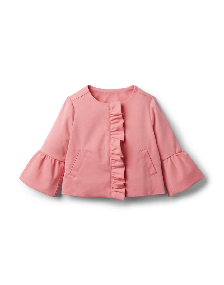 Bell Sleeve Ruffle Jacket