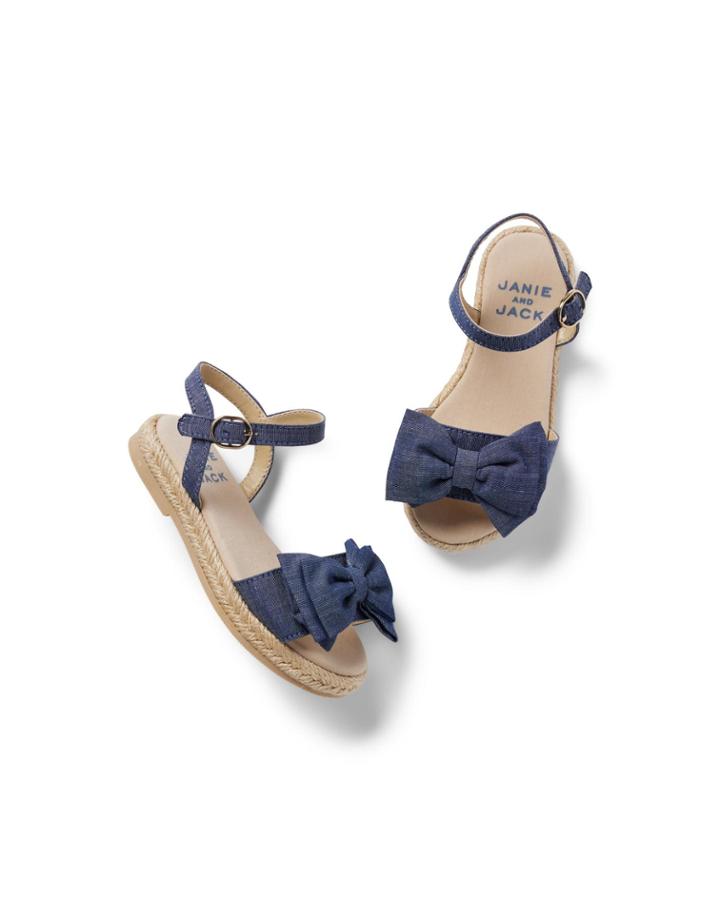 Chambray Bow Espadrille