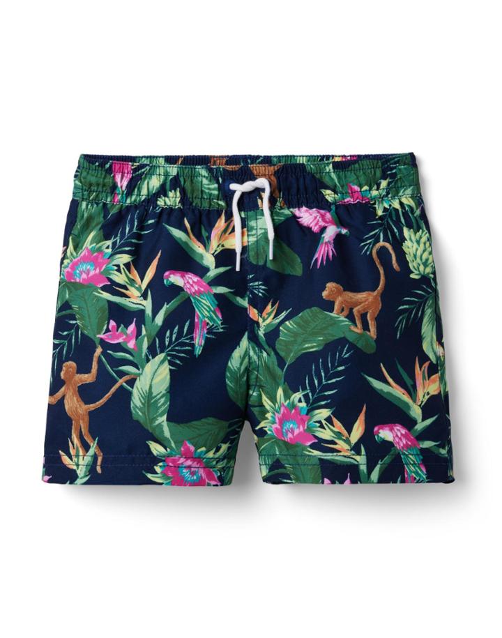 Tropical Jungle Swim Trunk