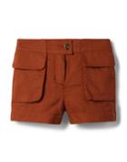 Linen Cargo Pocket Short