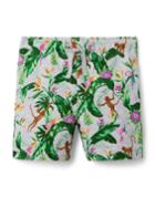Tropical Jungle French Terry Pull-on Short