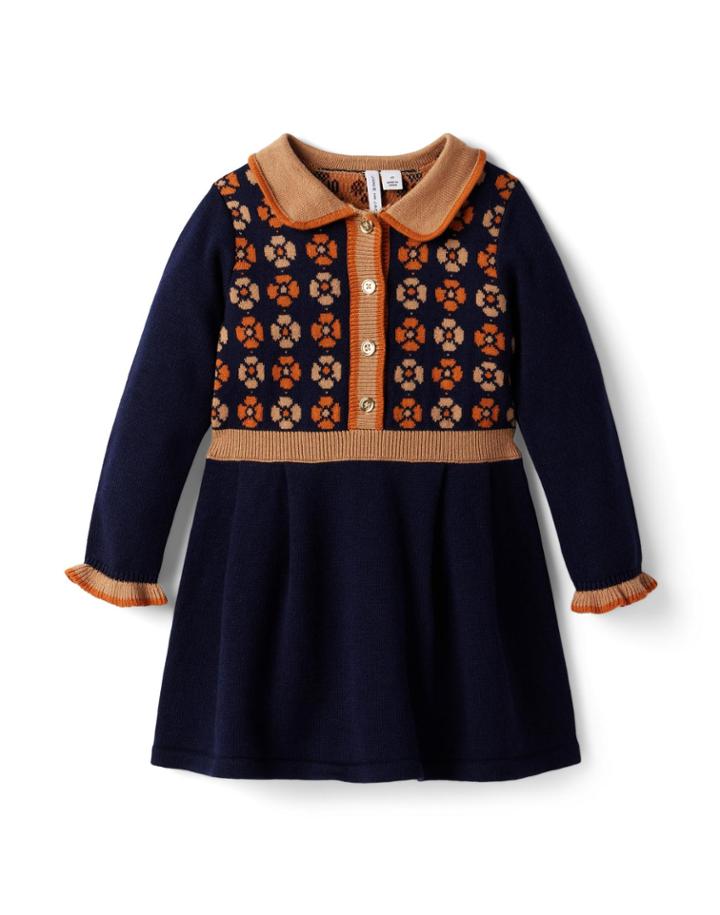 Geo Floral Sweater Dress