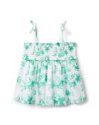 Parrot Smocked Top
