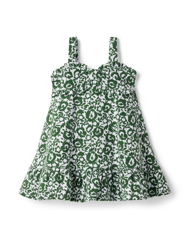 Floral Ruffle Ponte Sundress