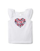 Embroidered Ciao Heart Jersey Tee