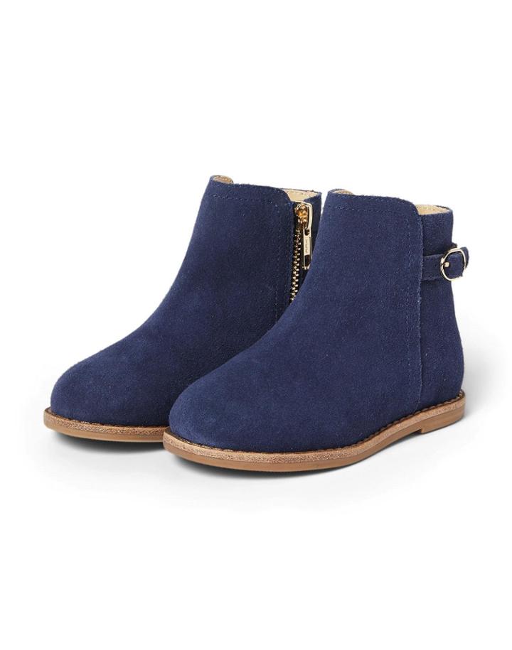 Leather Side Zip Bootie