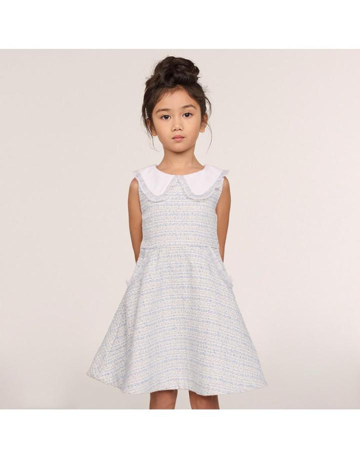 Boucle Collared Dress