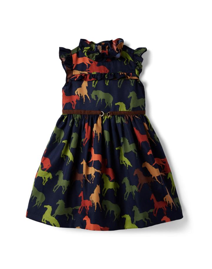Horse Ruffle Dress