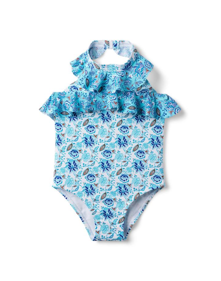 Floral Paisley Recycled Halter Swimsuit