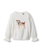 Ruffle Cuff Dog Sweater