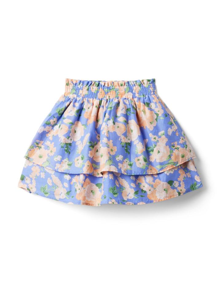 Floral Tiered Skirt