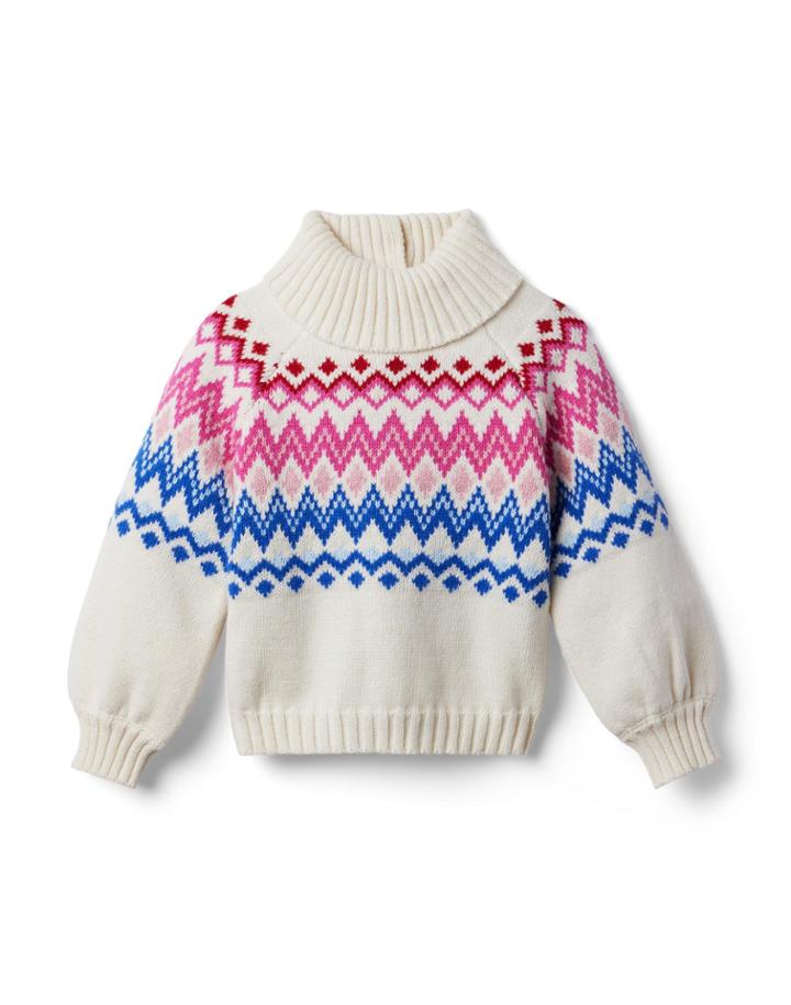 Fair Isle Turtleneck Sweater