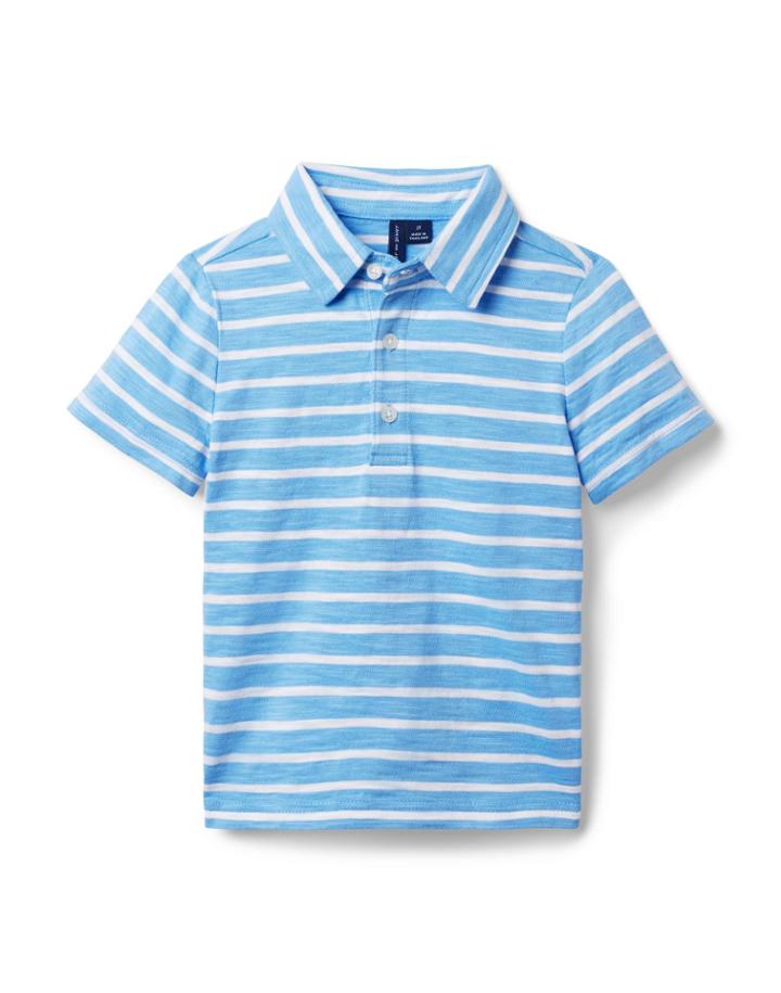 The Striped Slub Polo