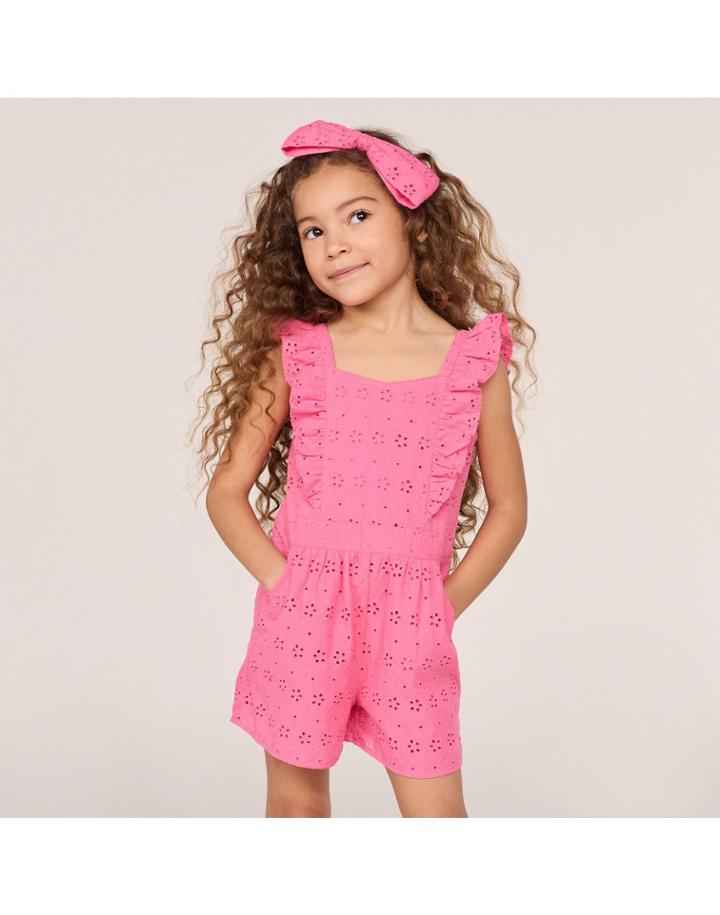 Eyelet Ruffle Romper