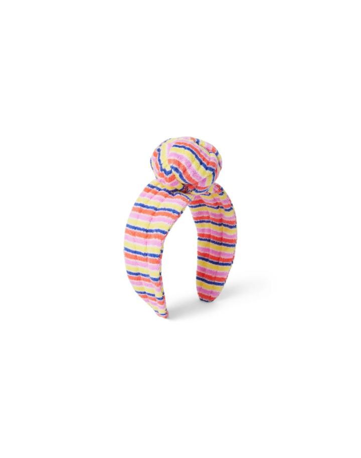 Kaavia James Striped Terry Knot Headband