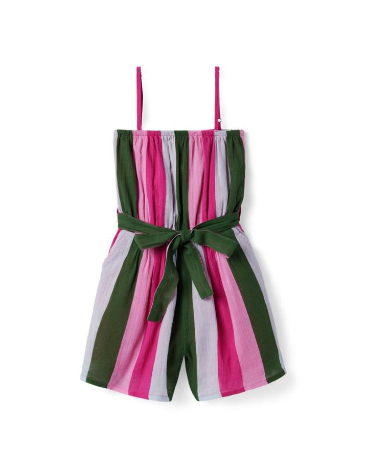 Striped Gauze Romper