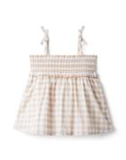 The Leilani Gingham Smocked Top
