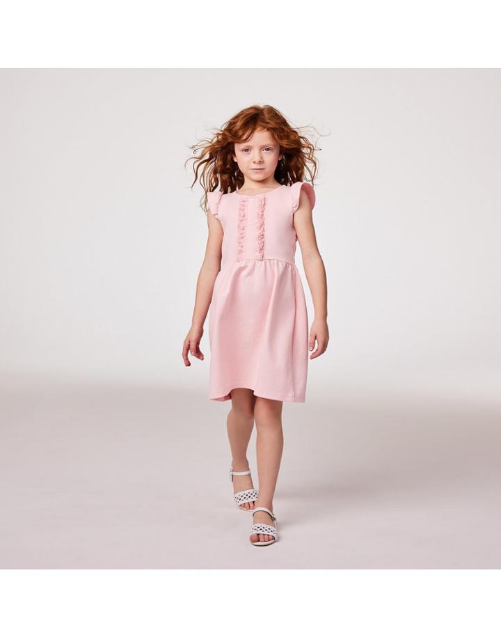 Ruffle Trim Ponte Dress
