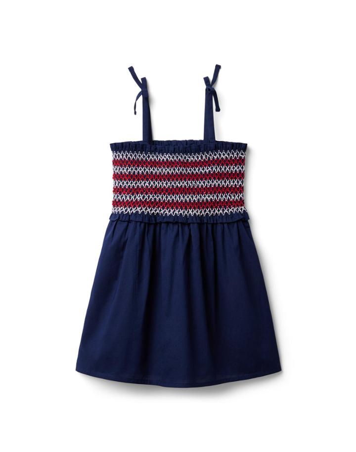 Striped Smocked Dress