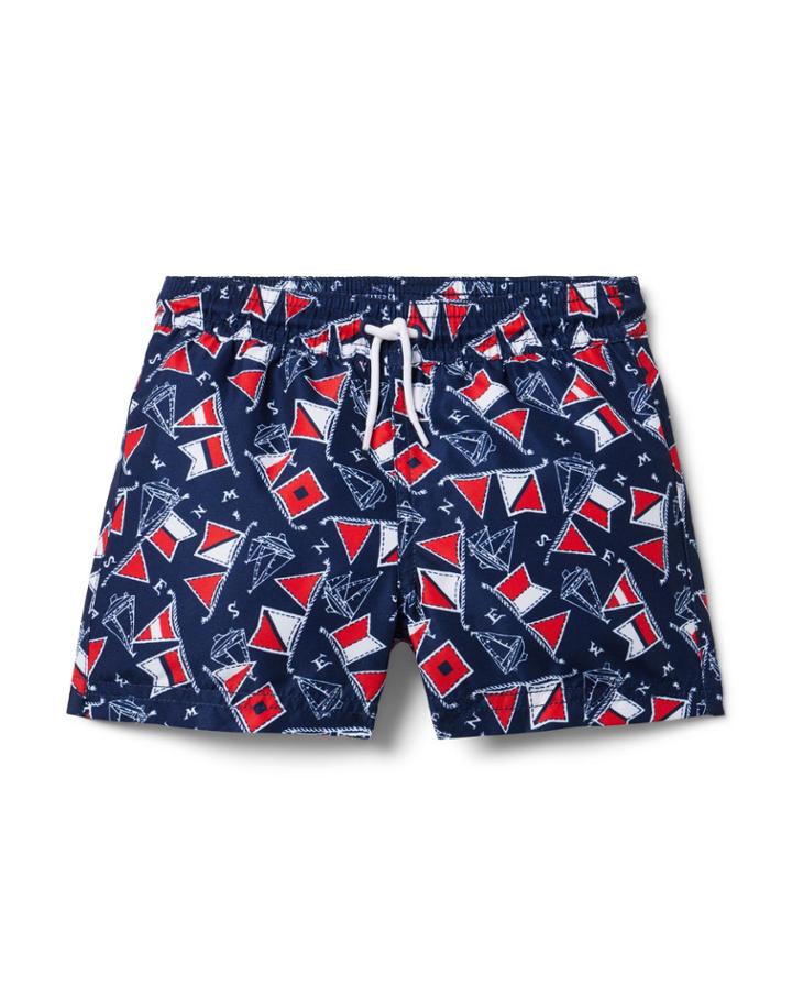 Nautical Recycled Swim Trunk