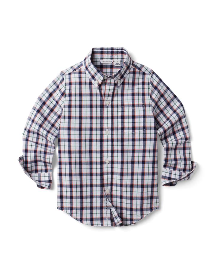 Plaid Poplin Shirt