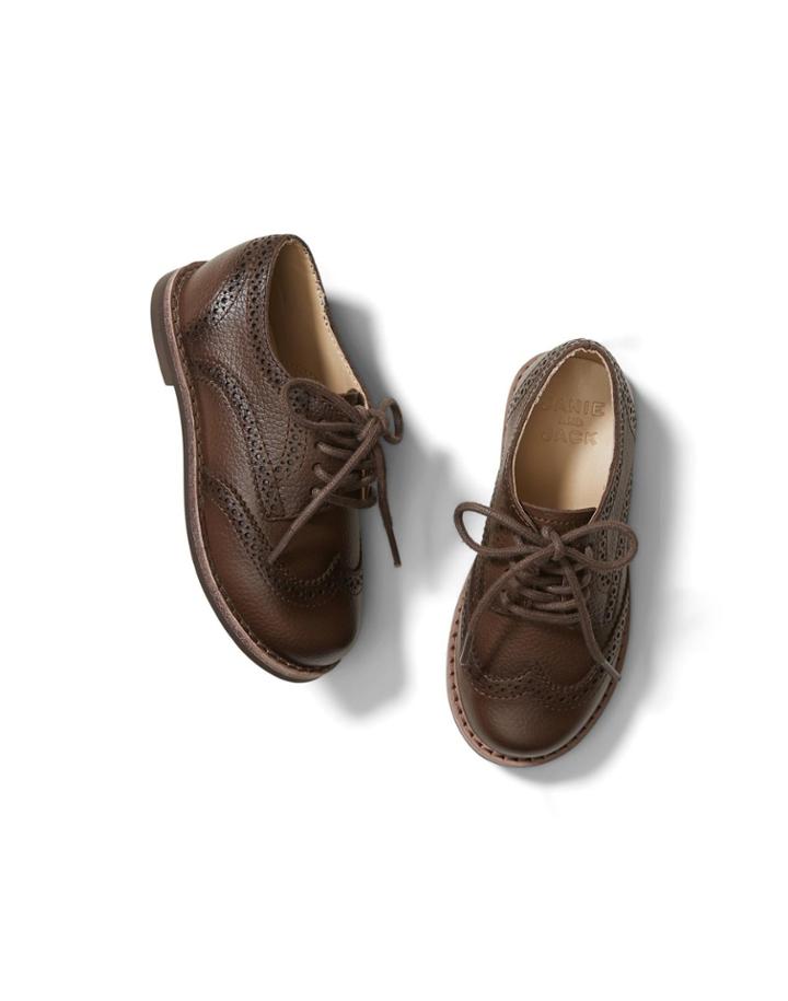Leather Wing Tip Shoe