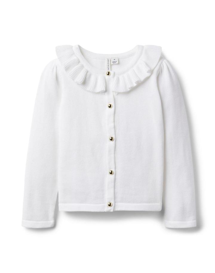 Ruffle Collar Cardigan