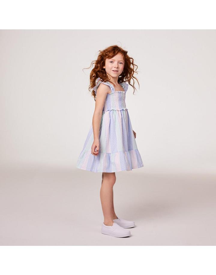 The Emily Seersucker Smocked Sundress