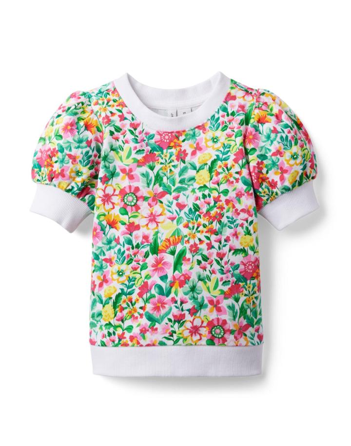 Floral French Terry Sweatshirt