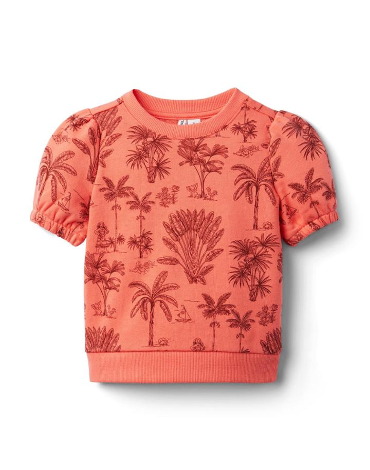 Disney Moana Palm Toile Sweatshirt