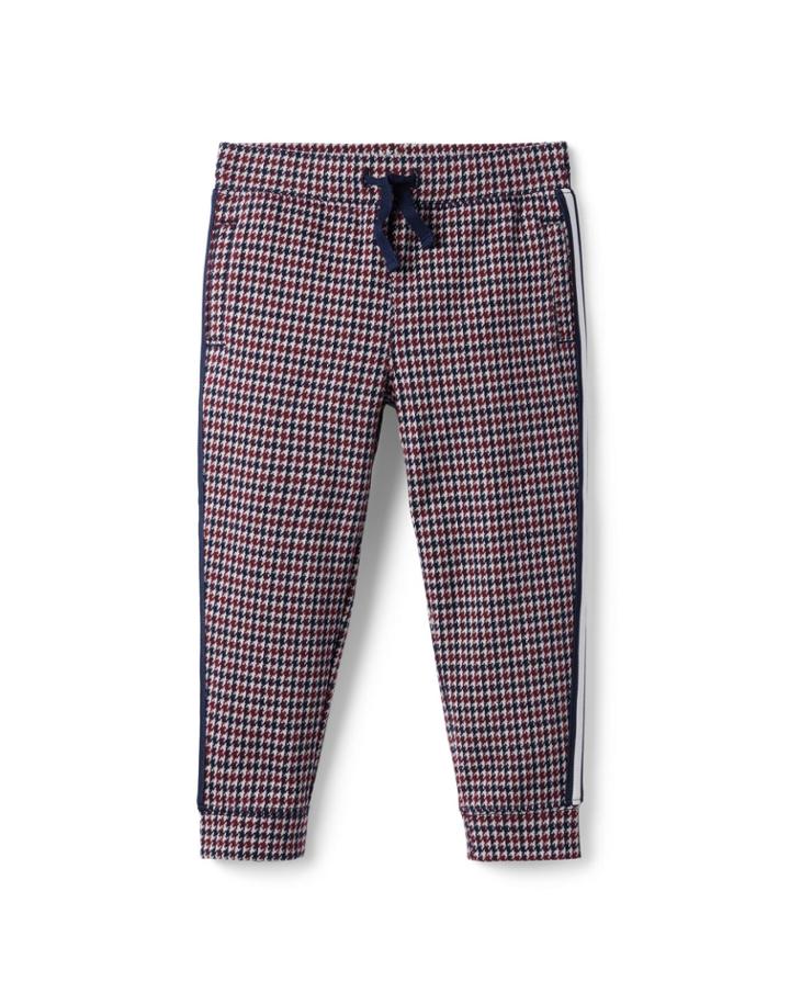 Houndstooth Side Stripe Jacquard Jogger