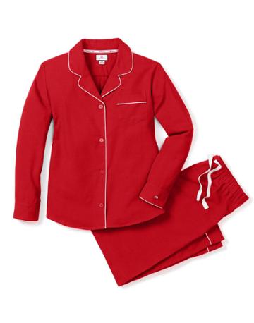 Petite Plume Women's Red Flannel Pajama Set