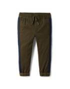 Side Stripe Twill Jogger