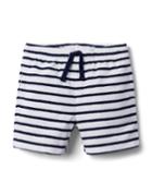 Striped Terry Pull-on Short
