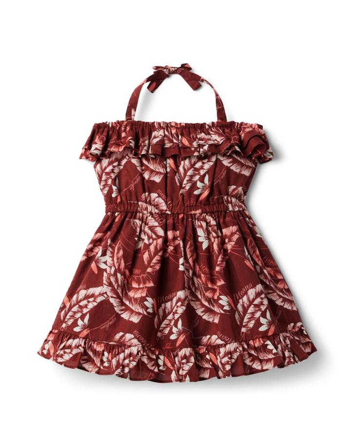 Disney Moana Island Leaf Halter Dress