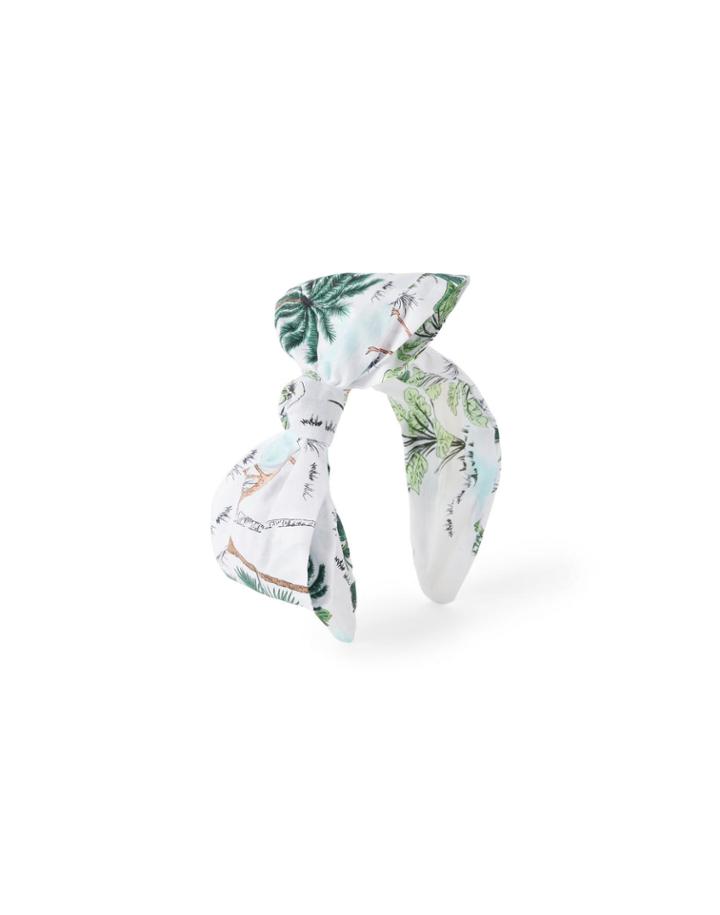 Tropical Flamingo Bow Headband