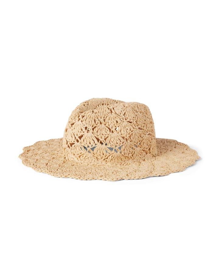 Crochet Straw Sun Hat