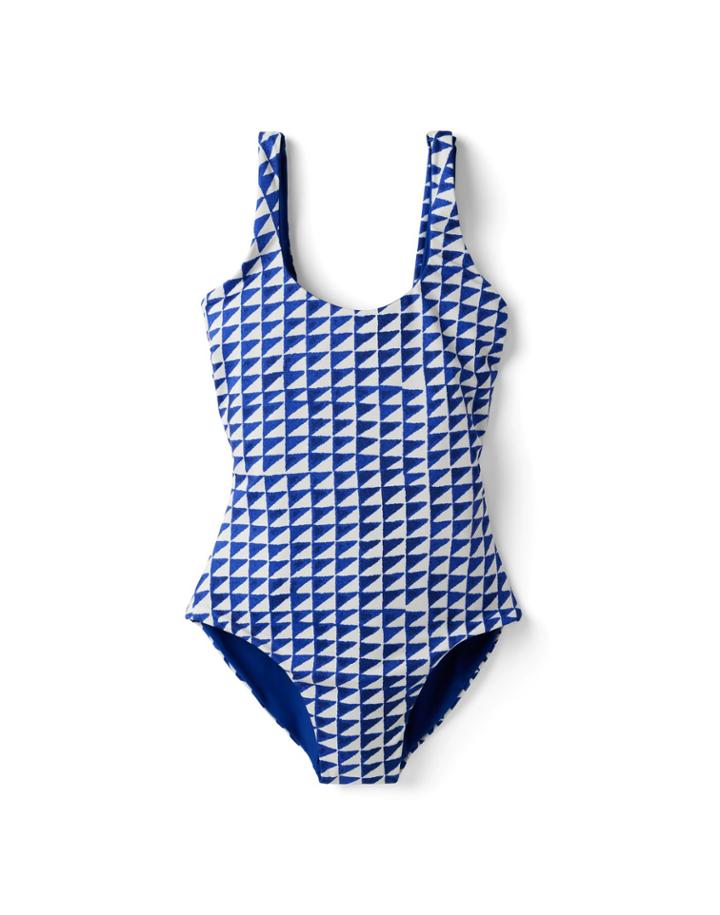 Dawne Florine Women's Reversible Tile Print Swimsuit