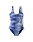 Dawne Florine Women's Reversible Tile Print Swimsuit