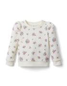 Floral Fleece Sweatshirt