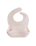 Loulou Lollipop Rainbow Tie Die Silicone Bib
