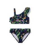 Tropical Jungle Cold Shoulder 2-piece Swimsuit