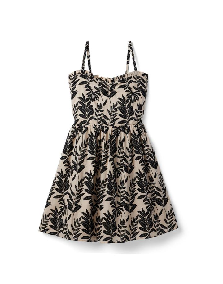 Palm Floral Sweetheart Sundress