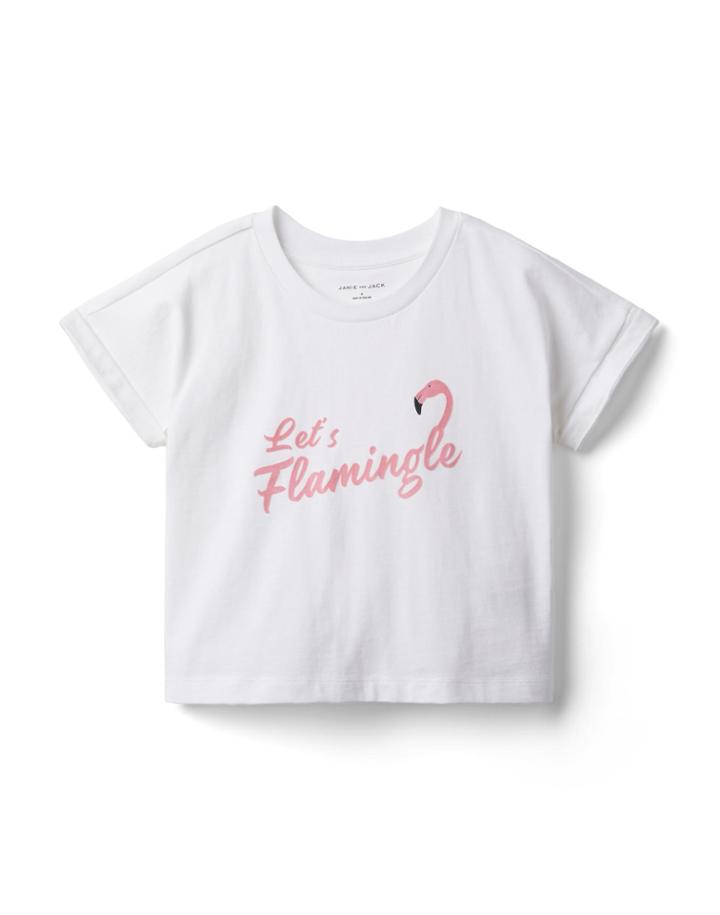 Flamingle Cropped Tee