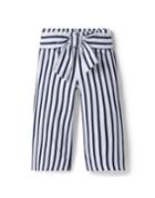 Striped Wide-leg Cropped Pant