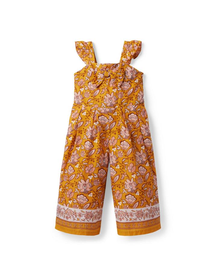 Floral Paisley Bow Jumpsuit