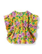 Floral Ruffle Swim Cover-up