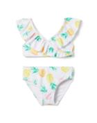 Pineapple Ruffle Recycled 2-piece Swimsuit