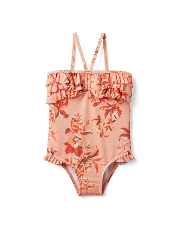 Floral Ruffle Recycled Swimsuit