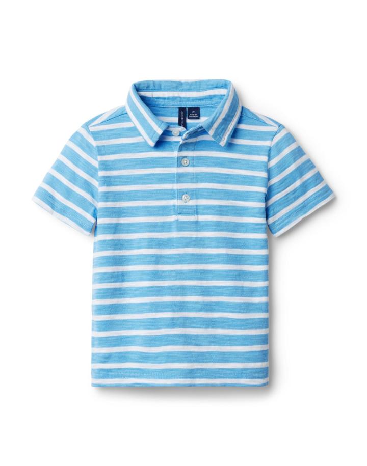 Striped Slub Polo